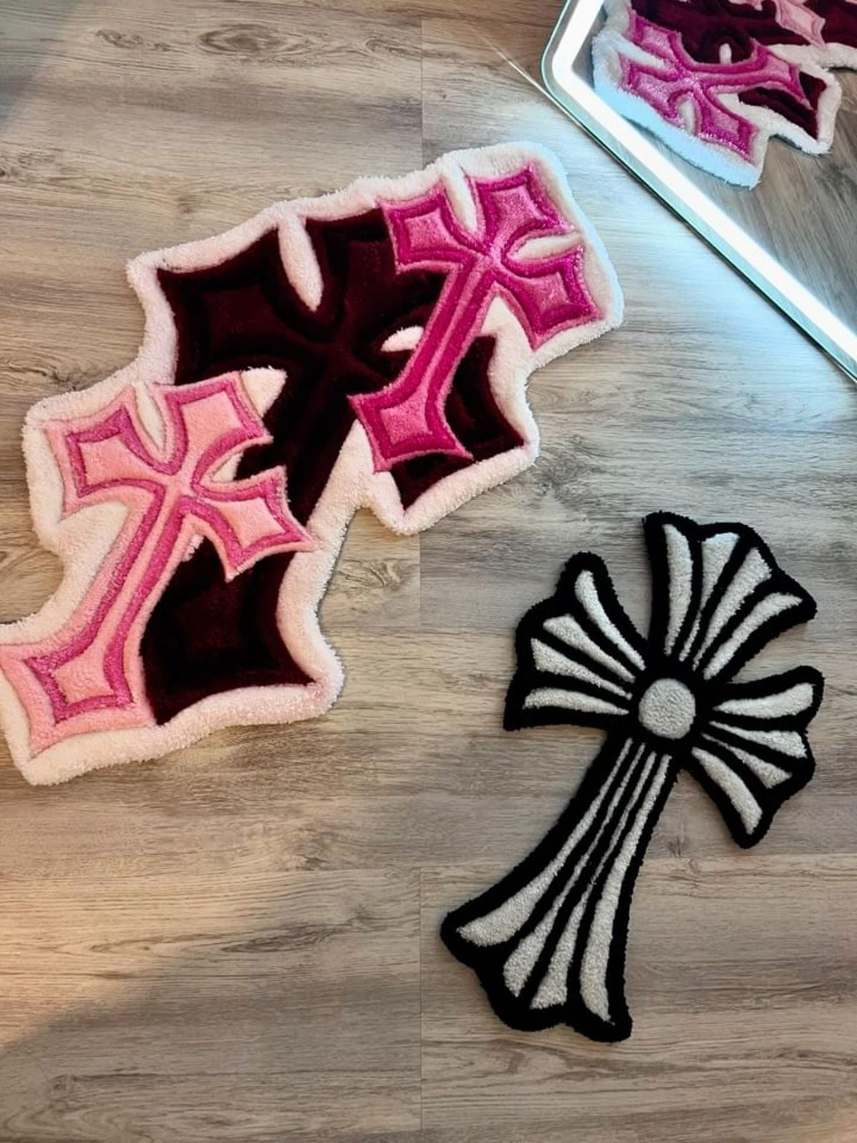 Gothic Halo Cross Rug