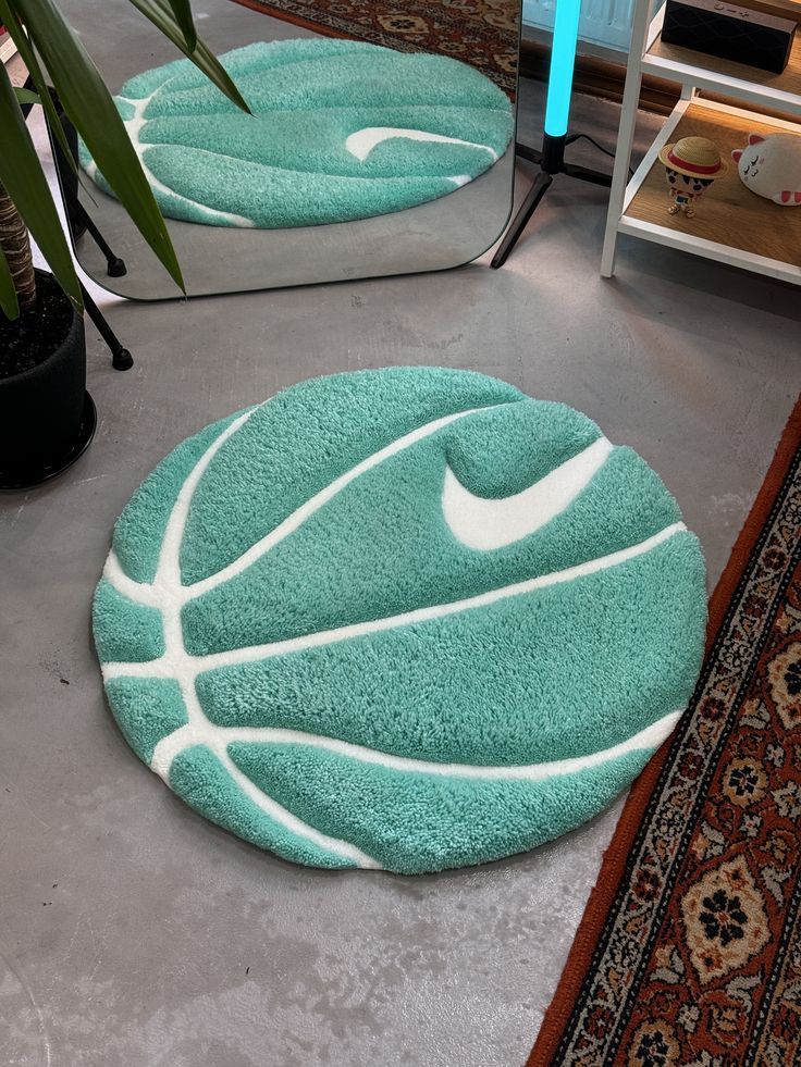 Pink Nike Basketball Rug mat